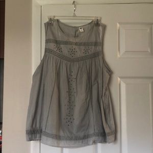 old navy gray tank top sz xl
